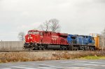 CP ES44AC & CEFX AC44CW Locomotives in the yard